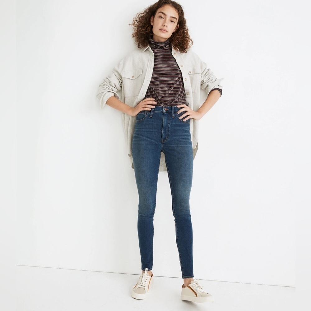 Madewell Blue High-Rise Roadtripper Skinny Jeans 26